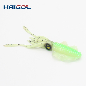 Señuelos de Pesca de Calamar de Goma de Alta Calidad, Señuelos de <span class=keywords><strong>Pulpo</strong></span> para Pesca Vertical, Cebo de Calamar con Barba de 14.5 cm - Product Image 3