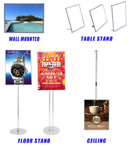 <span class=keywords><strong>2022</strong></span> boîte à lumière en verre trempé, bricolage, chargement publicitaire, cadre en aluminium Ultra mince pour tableau des yeux, cinéma, affichage du Menu alimentaire - Product Image 1
