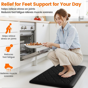 Tapis de <span class=keywords><strong>cuisine</strong></span> à motif diamant, tapis anti-fatigue robuste, tapis antidérapant pour comptoir de <span class=keywords><strong>cuisine</strong></span> - Product Image 2