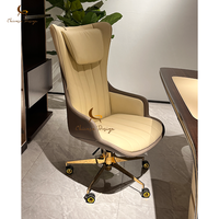 Table de bureau en bois massif personnalisée pour PDG Ensemble table et chaises de bureau de luxe moderne