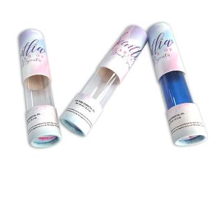 High Quality PVC Window Paper Cosmetic <b>Product</b> Cylinder Material Four-Color Printing for Essential Oil Tube Package - Product Image 1