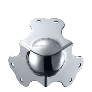 Angolo retto 6 fori 3 gambe protezione angolare avvolgente a sfera accessori per valigetta portautensili in alluminio protezione angolare per bordi dell'armadio in acciaio - Product Image 1