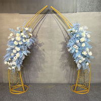 Décorations de mariage arche de mariage amovible en acier inoxydable doré