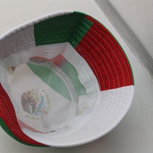 Chapeau de pêcheur <span class=keywords><strong>drapeau</strong></span> mexicain pour les fans, respirant, unilatéral, protection solaire quatre saisons pour hommes et femmes - Product Image 4