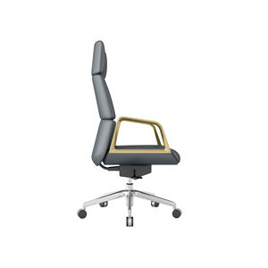 Silla de Oficina Ergonómica Moderna y Cómoda de Cuero Genuino con Altura Ajustable, Giratoria y Respaldo Diseñado para la Espalda - Product Image 6