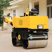 Compacteur routier à double tambour de 0,5 tonne, à conducteur marchant, directement de l'usine, pour la réparation de l'asphalte
