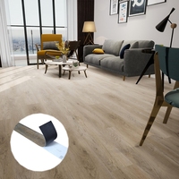 Revêtement de sol en PVC auto-adhésif bon marché écologique pour la maison Villa Appartement