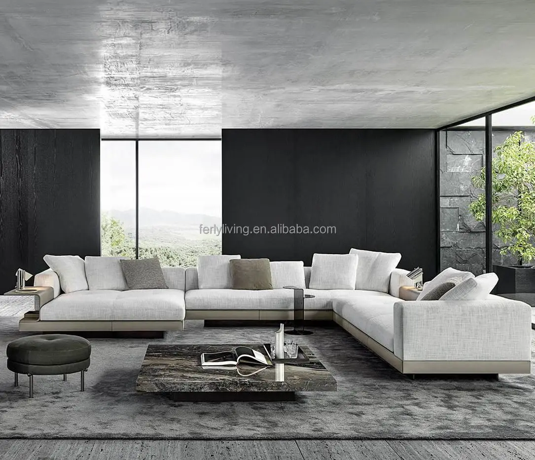 Роскошная мебель для дома, диван в итальянском стиле, диваны для гостиной, кожаный диван, набор для гостиной