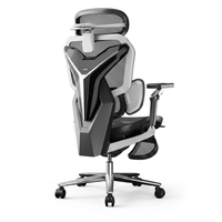 Chaise de jeu en maille Peiduosi au design industriel, soutien lombaire dynamique 3 zones, inclinaison à 140°, accoudoirs réglables, repose-pieds réglable en hauteur