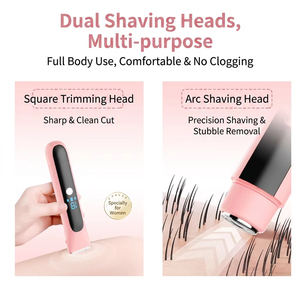<span class=keywords><strong>Rasoir</strong></span> électrique indolore pour femme, tondeuse bikini professionnelle à double tête, épilateur féminin avec écran numérique LED intelligent - Product Image 3