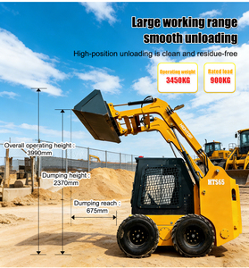 Productos Más Vendidos: Minicargadora de 55kw y 900kg para Movimiento de Tierras con Amplio Rango de Trabajo Flexible - Product Image 3