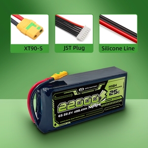Batería Li-po GPR POWER UAV Drone de Alta Capacidad 22.2V 22000mAh 6S OEM 25C, Alta Densidad de Potencia, 500 Ciclos - Product Image 3