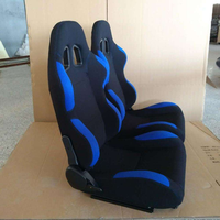 JBR1003 Schwarze PVC-Kunststoff Maßgefertigte Auto-Sportsitze Plüschleder Verstellbare Schalensitze Einfache Installation Universelle Passform