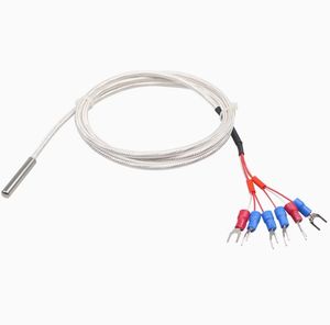 เซ็นเซอร์อุณหภูมิอุตสาหกรรม6สาย RTD Pt1000 <span class=keywords><strong>Pt100</strong></span>เทอร์โมคัปเปิลคู่ - Product Image 1