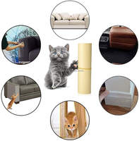 Protection transparente haut de gamme robuste et flexible pour meubles contre les griffures de chat et de chien avec broches pour protéger les canapés et meubles rembourrés