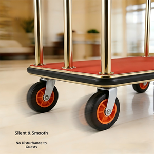 <span class=keywords><strong>Chariot</strong></span> à bagages pour hôtels cinq étoiles, <span class=keywords><strong>chariot</strong></span> <span class=keywords><strong>de</strong></span> <span class=keywords><strong>conciergerie</strong></span> exclusif pour halls d'hôtel, <span class=keywords><strong>chariot</strong></span> à bagages <span class=keywords><strong>de</strong></span> style luxueux - Product Image 3
