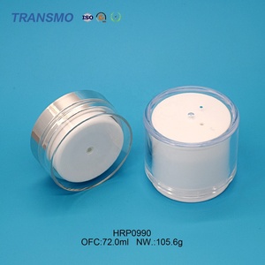 Contenants de lotion en plastique de luxe, conteneur de crème personnalisé, pot de crème pour le visage en plastique de 72 g - Product Image 5