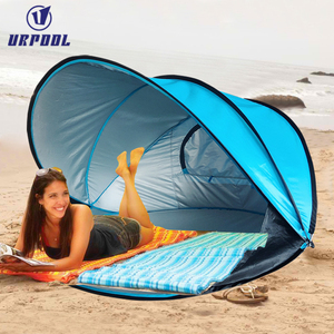 Tente de plage automatique pour 1 à 2 personnes, imperméable, en polyester, abri solaire pour les <span class=keywords><strong>vacances</strong></span> d'été à la plage - Product Image 6