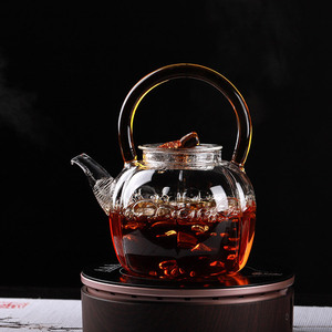 Service à thé kung fu ménager 2022, bouilloire avec abat-jour en verre borosilicate, four électrique, <span class=keywords><strong>poterie</strong></span>, cuisson à la vapeur, théière pour faire le thé - Product Image 3