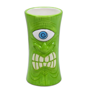 Ensemble de 4 mini verres à shot et tasses en céramique peints à la main avec bouteille Tiki, non toxique, sans plomb ni cadmium, sans BPA - Product Image 6
