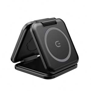 Cargador Inalámbrico Plegable 3 en 1 de 15W, Soporte para Teléfono Móvil, Base de Carga Rápida Magnética Plegable - Product Image 1