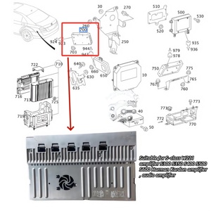 Amplificateur de puissance audio classique de haute qualité <span class=keywords><strong>Harman</strong></span> <span class=keywords><strong>Kardon</strong></span> configuré classe S W221 avec haut-parleurs de condition pour mercedes-benz - Product Image 3