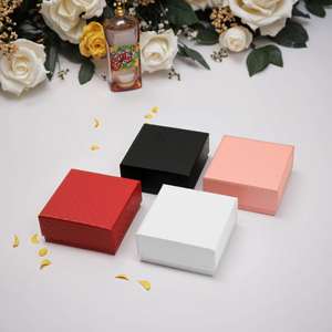 Đồ trang sức quà tặng hộp các tông với nắp bông đầy đám cưới sinh nhật đảng favour hộp đồ trang sức cho dây chuyền bông tai Nhẫn - Product Image 6