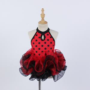 Vestido de tutú de <span class=keywords><strong>mariquita</strong></span> para juego de rol para niños, fiesta de Navidad, tutú de Ballet de punto negro, vestido de baile, puesta en escena, ropa de baile - Product Image 1