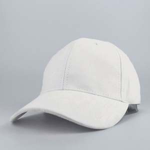 Gorras de béisbol coreanas de color liso con visera de gamuza personalizada, gorra de gamuza gris con visera curva para hombre y mujer - Product Image 3