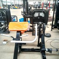 Machine à curls biceps assis TZ Fitness en acier commercial avec plaques de poids et dispositifs de sécurité