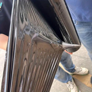 कस्टम आकार 50 सेमी काले खिंचाव फिल्म ldpe के लिए 20mic ब्लैक रैपिंग फिल्म - Product Image 6