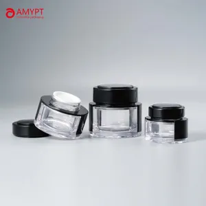 PETG Skincare Jar Boby Butter Container permukaan sutra panas