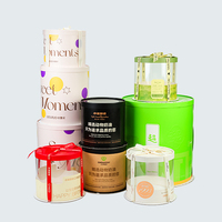 Boîte à gâteau ronde de qualité alimentaire, recyclable, transparente, pour emballage de gâteau mousse