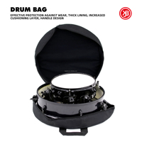 Beatello JBK Black Drum Cases Portable Snare Tom Bass Pad Drum Set Bag Suitable for Drum Set