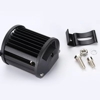 Projecteur de travail LED 18W de 4 pouces, 6 LED carrées, étanche IP67, robuste, faisceau spot et large, feux antibrouillard pour SUV, VTT, excavatrice