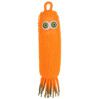 Vente en gros OEM Jouet anti-stress Fidget lumineux en LED en forme de pieuvre, chenille ou boule gonflable en PU pour garçons et filles
