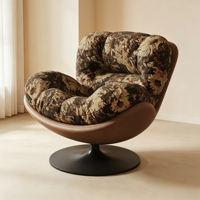 Fauteuil à bascule moderne en acier inoxydable Eggshell - Chaise longue inclinable pour adulte, idéale pour balcon, maison, loisirs, salon