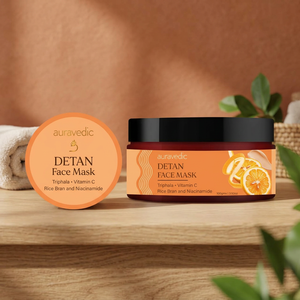 Mascarilla Facial Detan con Vitamina C y Ácido Hialurónico, Crema en Lámina con Péptidos Herbales, Blanqueadora, Iluminadora, Reafirmante, Antiarrugas, 100g, Para Todo Tipo de Piel - Product Image 3