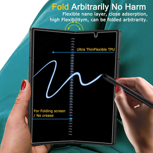 Protector de Pantalla de Hidrogel TPU Antiarañazos y Antipolvo para Samsung Galaxy Fold 4 5 <span class=keywords><strong>6</strong></span> 7, Película Plegable - Product Image 3