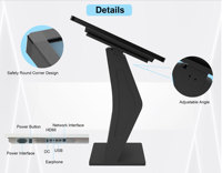 Software de logotipo personalizado para panel LCD en quioscos interactivos de pantalla táctil todo en uno para uso minorista