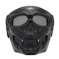 Masques tactiques d'Halloween, masques de moto, masque coupe-vent intégral, masque de squelette protecteur pour le cosplay, pour la conduite à vélo
