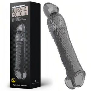 Manchon de pénis pour hommes Extensions de préservatifs Vibrateurs retardant l'agrandissement masculin Clits Masseur Cock Ring Sex Toys Produit Pénis Anneaux - Product Image 1