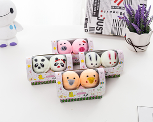 Serviettes en microfibre en forme d'animaux mignons, gâteau créatif, cadeau d'anniversaire, mini gâteau de Noël, serviette à main, cadeaux - Product Image 1