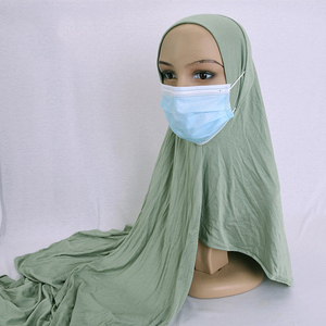 Hijab foulard sport premium 2022 à une boucle, avec écouteurs intégrés, en coton, conforme aux normes d'automne pour femmes musulmanes - Product Image 2