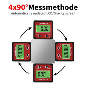 360 градусов транспортир angle finder уровень box Цифровой Инклинометр Угол измерительный инструмент с магнитным основанием - Product Image 4