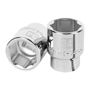 BOX 3 Douille 34 mm, 6 points, entraînement 3/4 po, TRUPER - Product Image 1