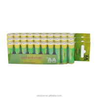 Baterai Alkaline Premium 1.5V AAA AA-daya tahan lama untuk perangkat sehari-hari kemasan jumlah besar 24 buah