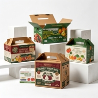 Boîte personnalisée pour le commerce électronique, boîte en carton ondulé pour fruits, emballage pour mangues, bananes, oranges, boîtes en carton pour fruits