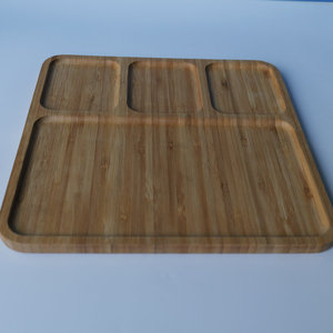 Bamboo hotel <b>tray</b>, home snack plate, barbecue plate, salad plate, Japanese tableware, tea <b>tray</b>, <b>dinner</b> plate, fruit plate - Product Image 1