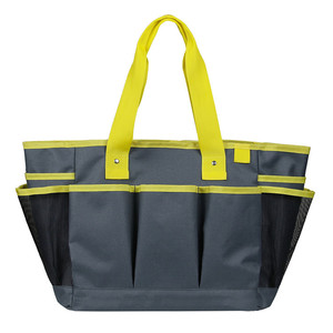 Garden <b>Tool</b> <b>Bag</b> Oxford Cloth Portable Double Handle 10-14 Pockets For Outdoor Use - Product Image 3